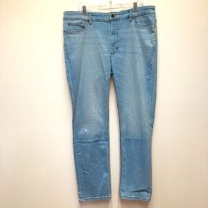 Lee Slim Straight Jeans Size 40W X 32L Blue 
Casual Stretch Denim Distressed